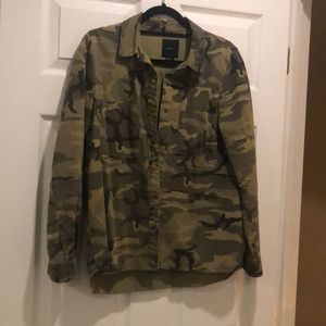 Camo denim jacket